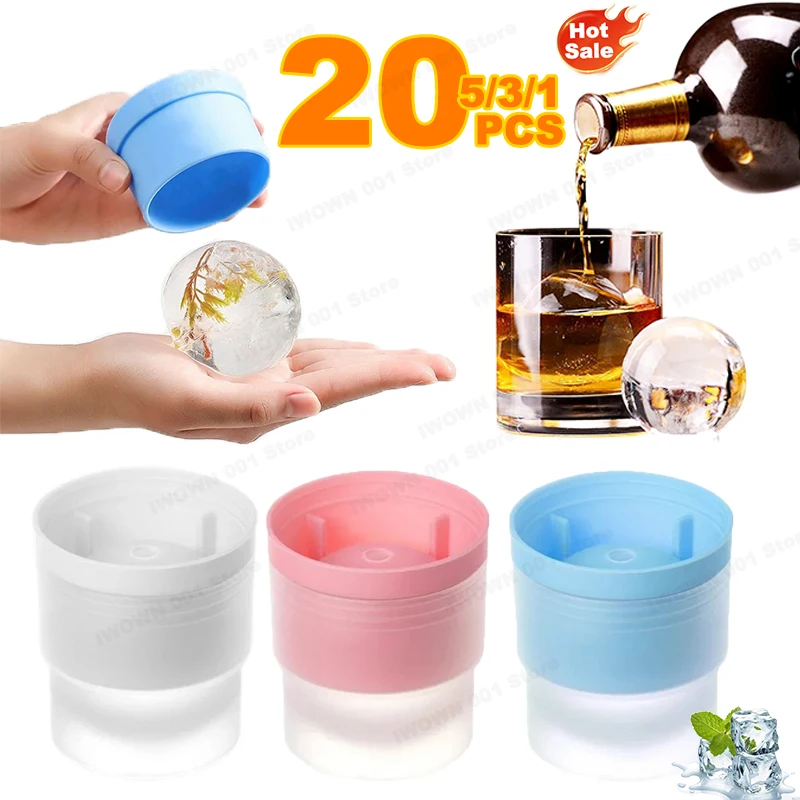 Ice Mold Sphere - Büyük Top Şekli Silikon Kalıp, Viski