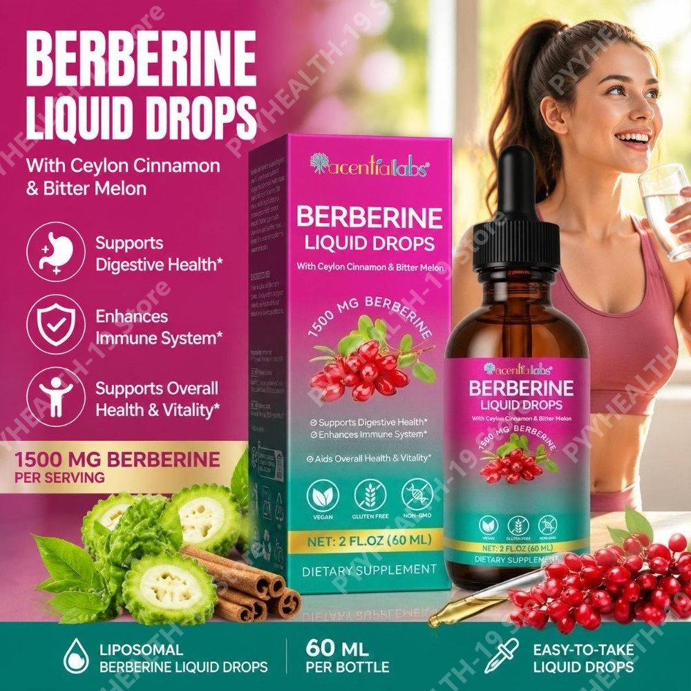 Bitters Bottle Set - Acentiallabs Berberin Sıvı Damlaları Seylan Tarçını