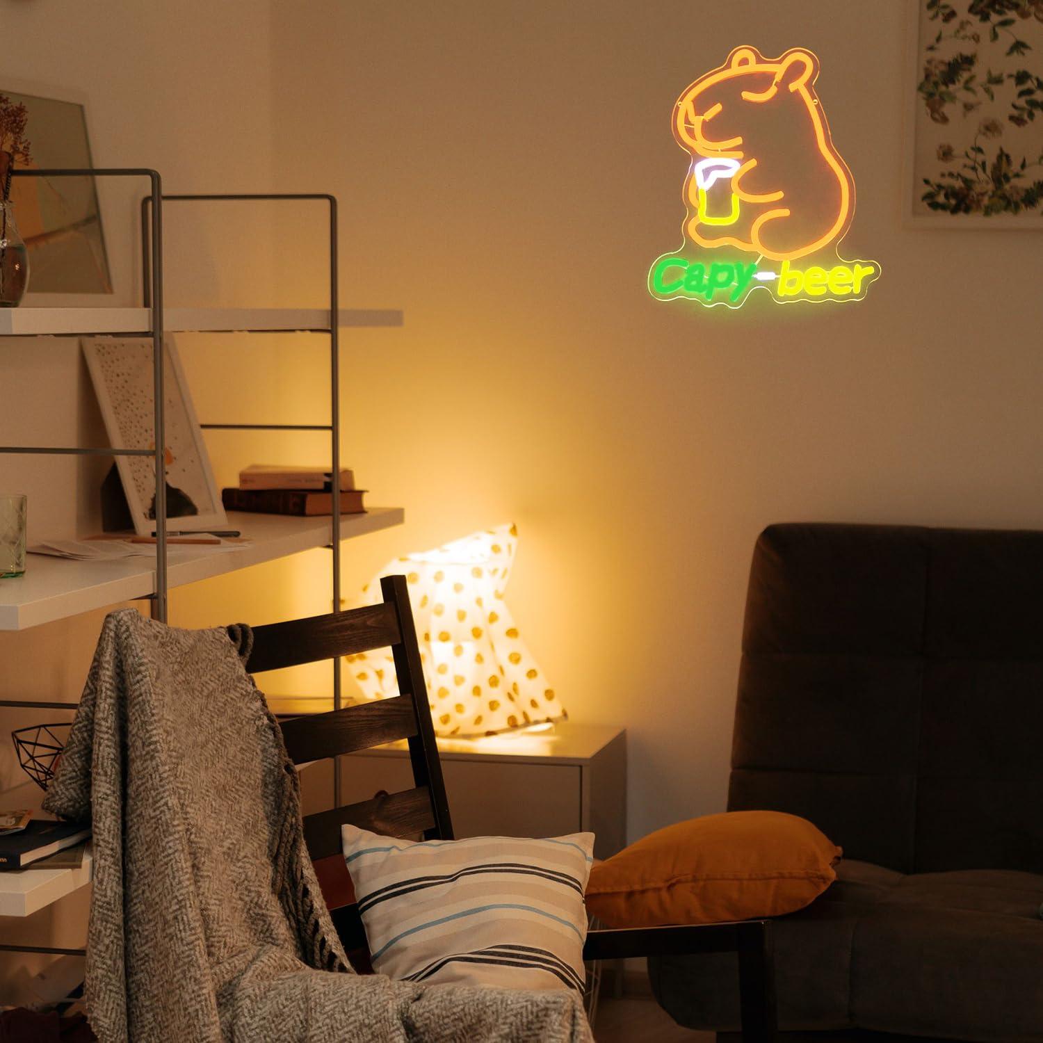 Kapibara Bira Neon Tabelası, U - Home Bar Lounge incelemesi ve fiyatı